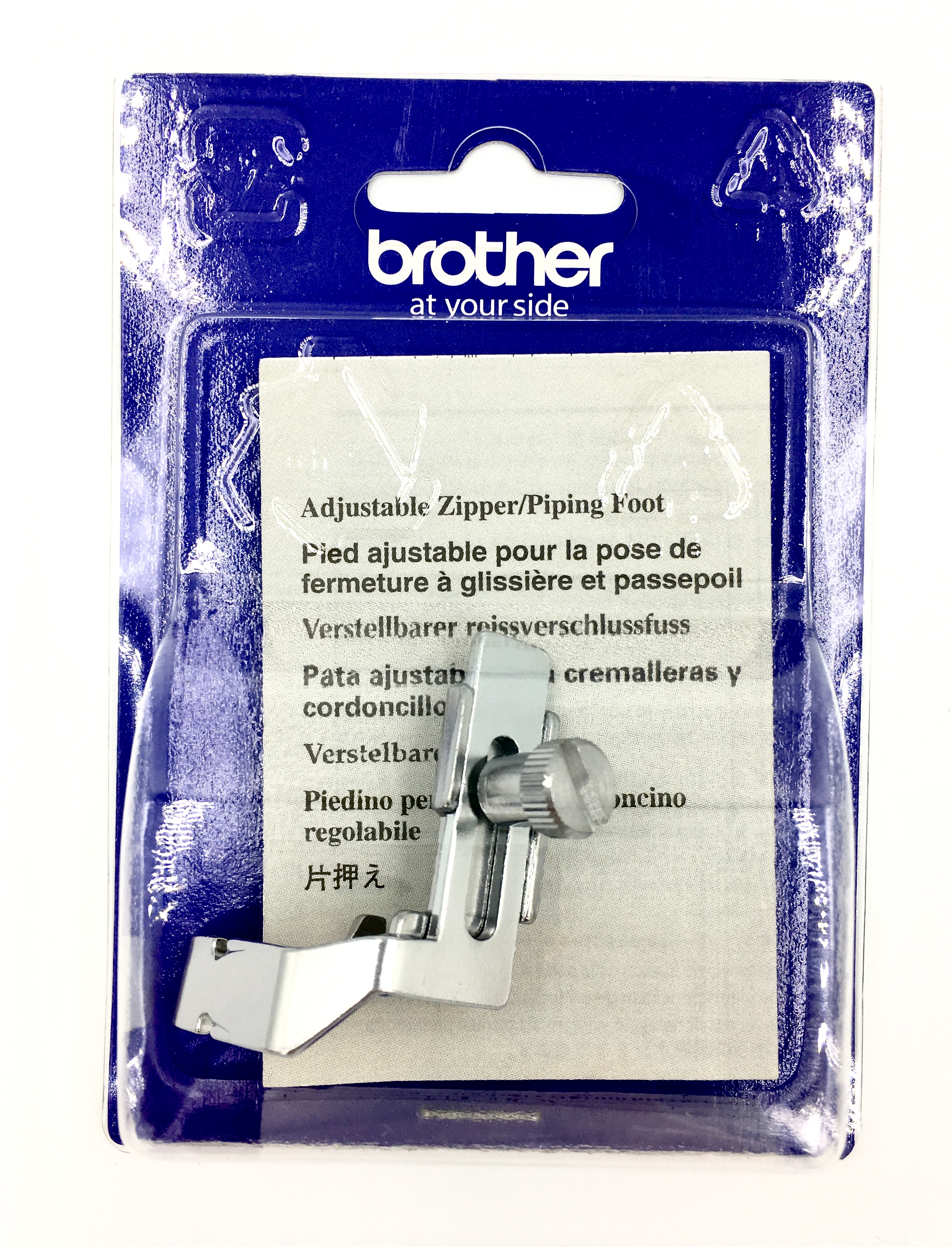 Adjustable Zipper / Piping Foot F036N - Genuine Brother